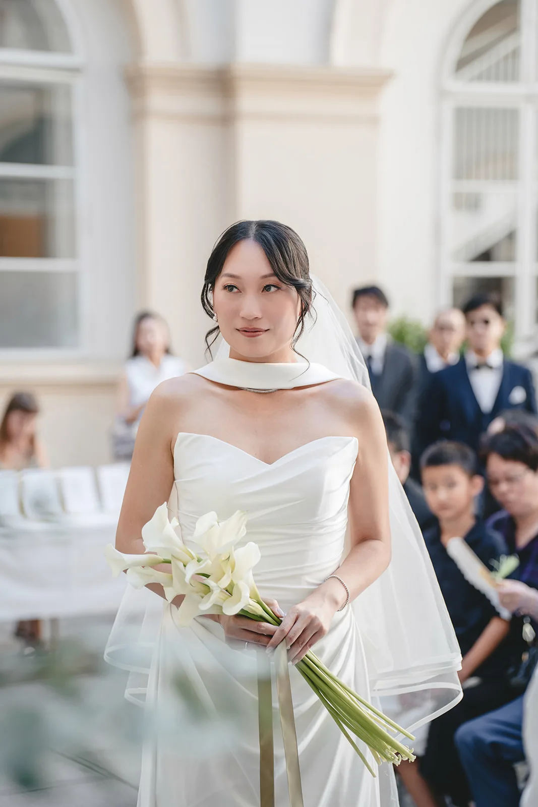 Jiamin in Chinese dress during the ceremony