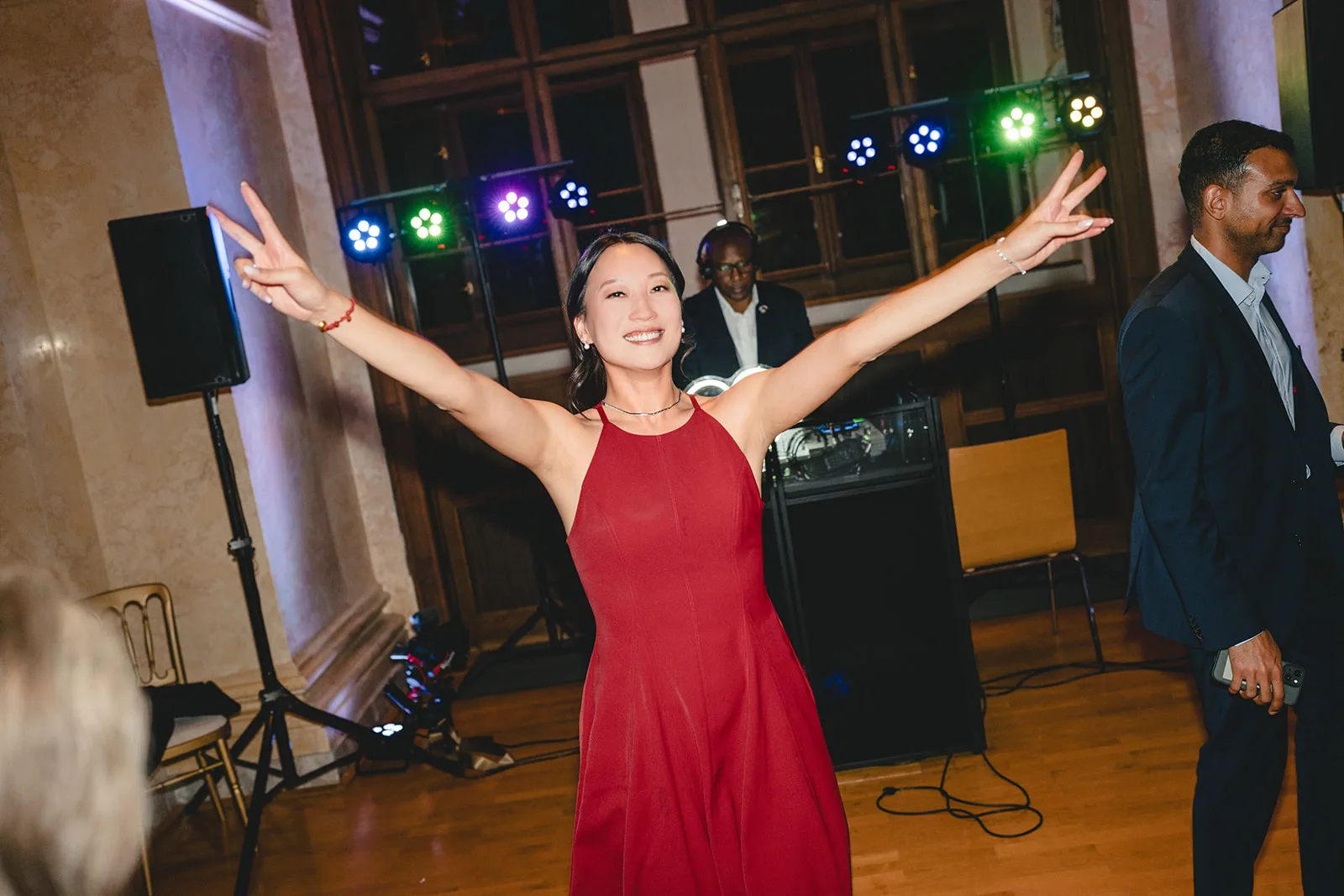 Jiamin dancing at the wedding party