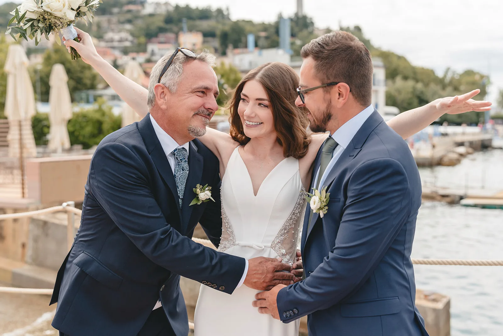 First Look mit Vater und Bruder